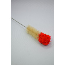 Щітка для колби Kaya Cleaning Brush with Woolen Top, 50cm red/ecru