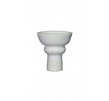 Чаша для кальяну з білої глини класична 10,5х7х1.5см оптом - 10021073