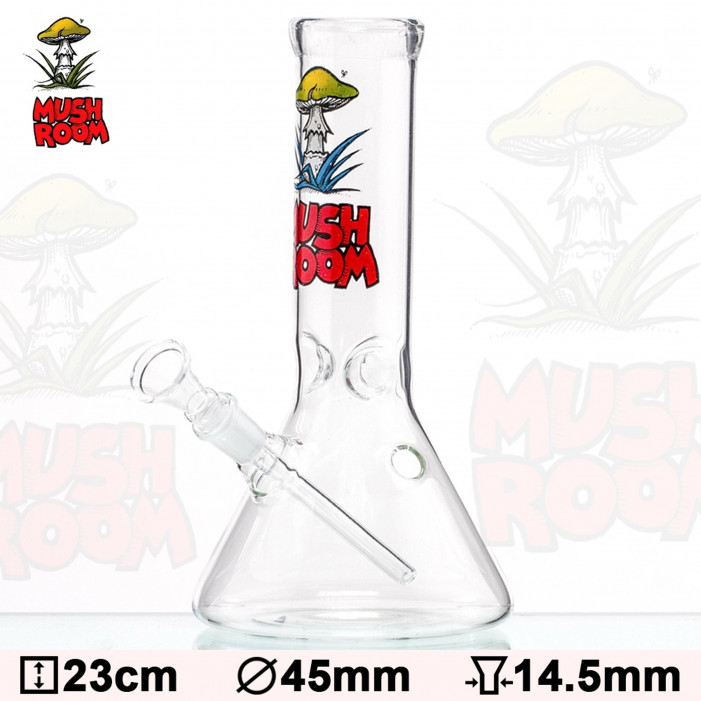 Бонг стеклянный Mushroom Beaker H:23cm Ø:45mm оптом - 88162