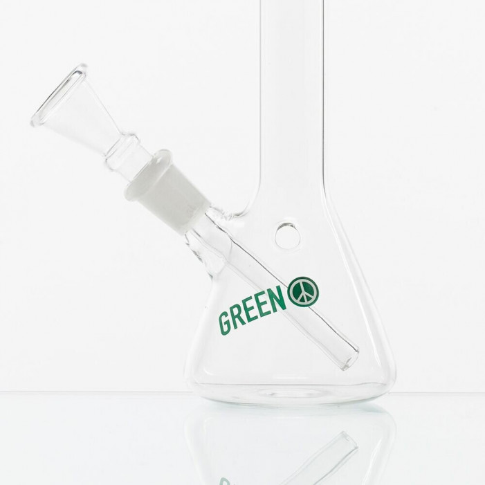 Бонг стеклянный Greenline H;18.5 cm-?:21mm SG:14.5mm оптом - 88244