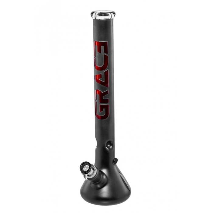Бонг стеклянный Grace Glass Satinated series The Red Beaker H:49 Ø:51mm SG:18.8mm  оптом - 88236