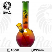 Бонг скляний Amsterdam Rasta Glass Bouncer Bong - H:16cm - D:22мм