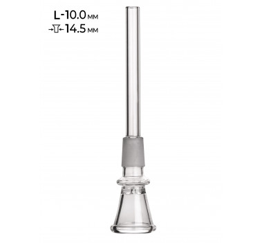 Чиллум стеклянный MISTIQ D - 14.5мм L - 10 см оптом - 89525