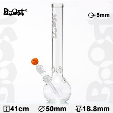 Бонг скляний Boost | Bouncer Glass Bong -H:41cm- Ø:50mm- Socket:18.8mm- WT:5mm (circa)