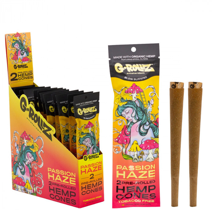 Конуси для самокруток G-ROLLZ - 2x Passion Haze Pre-Rolled Hemp Cones оптом - 89445