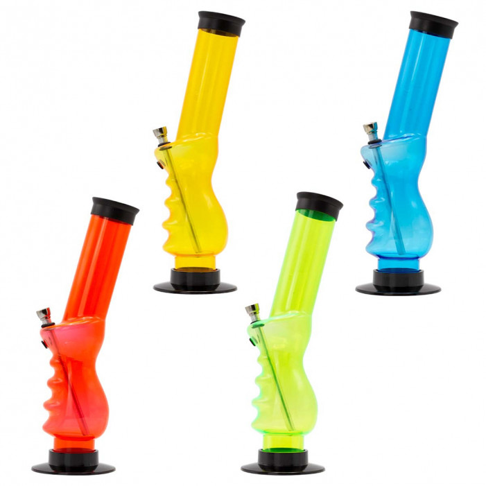 Бонг акриловый Amsterdam | Grip Bong H:32cm - SG:10mm оптом - 88341