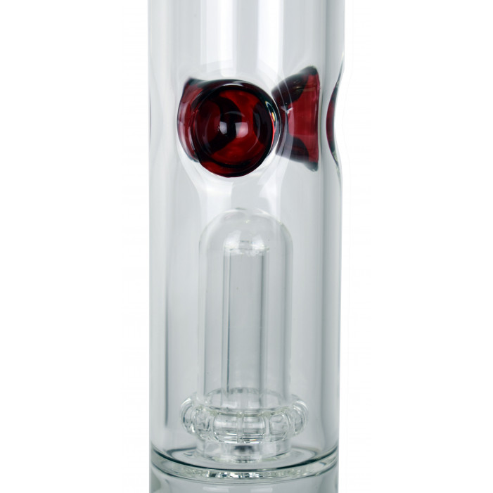 Бонг стеклянный Grace Glass Beaker Baked Red in Box H:46 ?:50SG:29.2mm оптом - 88050