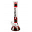 Бонг скляний Grace Glass | Striped Series Red H:32cm - D:50mm - SG:29mm оптом - 88354