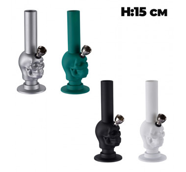 Бонг силіконовий C HIGH MINI SKULL BONG RUBBER 150 MM  оптом - 89386