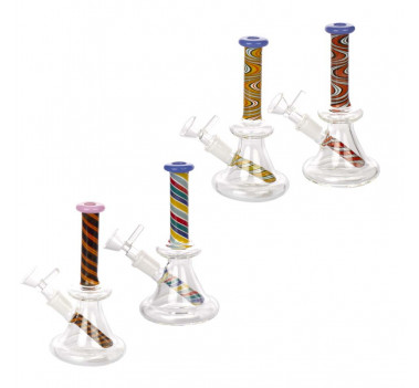 Бонг скляний Amsterdam Limited Edition Mixed Bubbler H:16 SG:14,5 d:25mm оптом - 88115