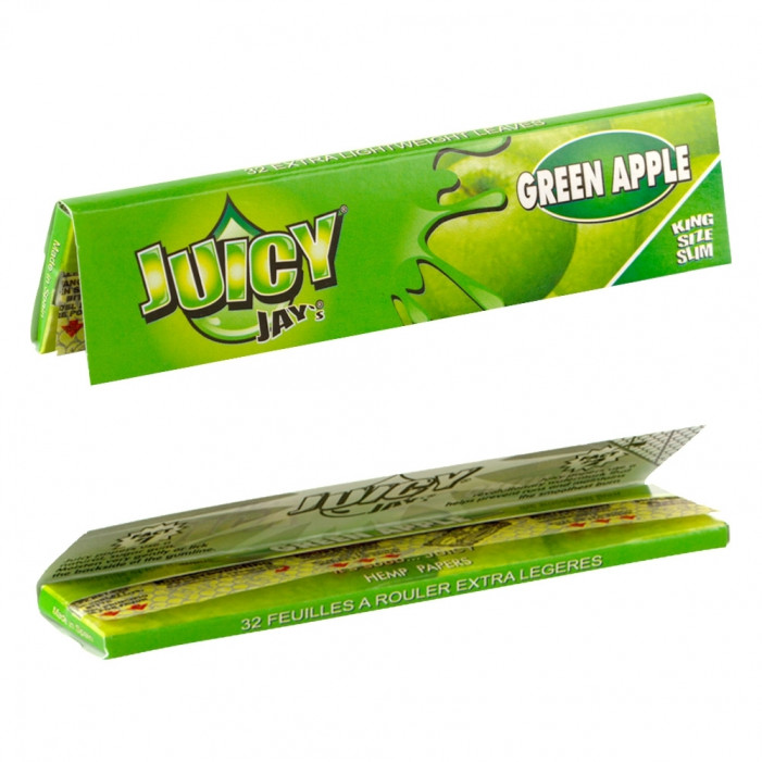 Папір для самокруток King Size Juicy Jays Green Apple оптом - 89251