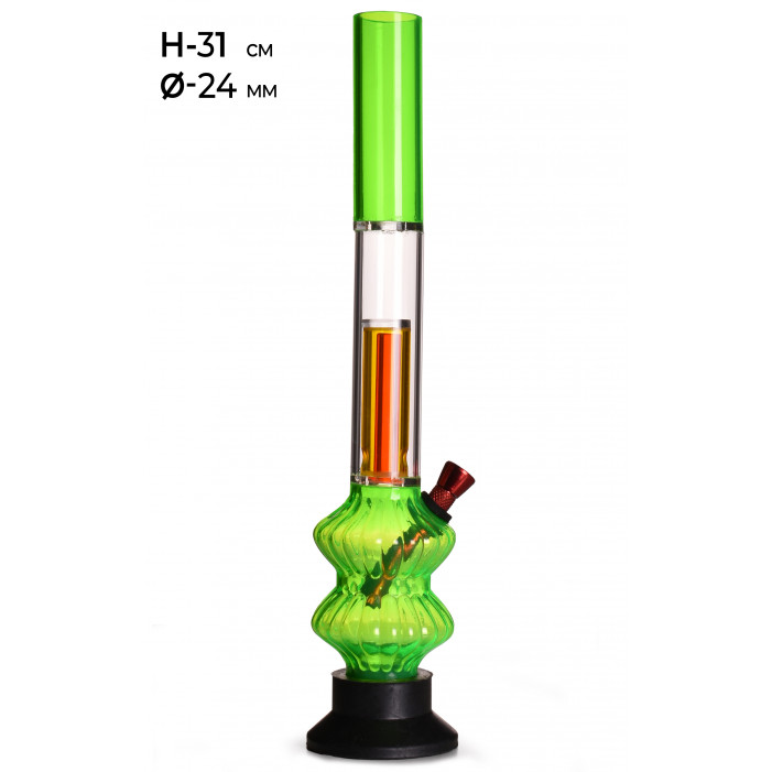 Бонг акріловий MISTIQ H:31cm Ø:24mm оптом - 89546 Бонг акріловий MISTIQ H:31cm Ø:24mm оптом - 89546