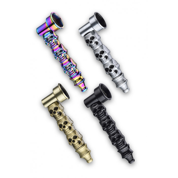 Трубка металева CHAMP HIGH SKULL METAL PIPE 8 CM  оптом - 89463