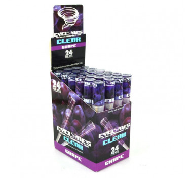 Папір Cyclone ClearPre-Rolled Cones GRAPE оптом - 89160