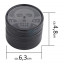 Гріндер алюмінієвий Champ CH HIGH ALU GRINDER LEAF DOLLAR 63MM  оптом - 89472