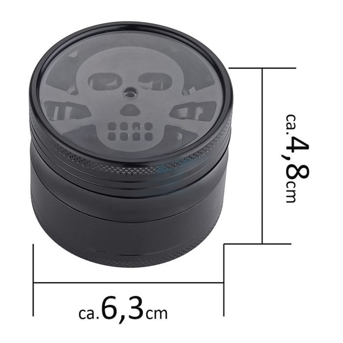 Гріндер алюмінієвий Champ CH HIGH ALU GRINDER LEAF DOLLAR 63MM  оптом - 89472