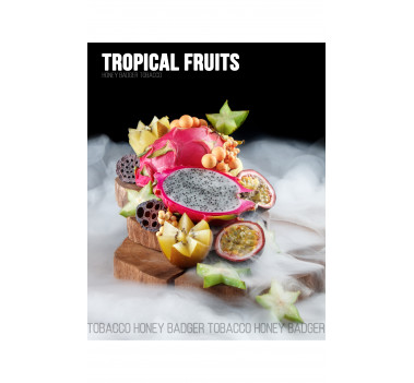Тютюн для кальяну Honey Badger Tropical fruits (Тропічні фрукти), Wild 40гр оптом - 239