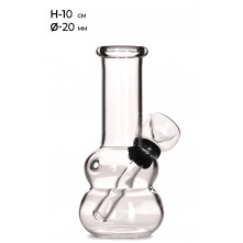 Бонг скляний MISTIQ H:10.5cm Ø:20mm