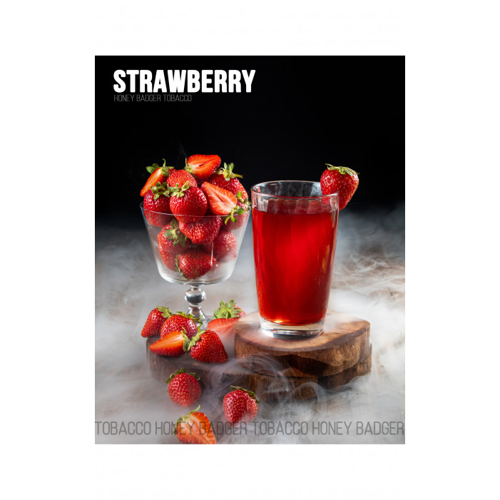 Табак для кальяна Honey Badger Strawberry (Клубника), Wild 40гр оптом - 238