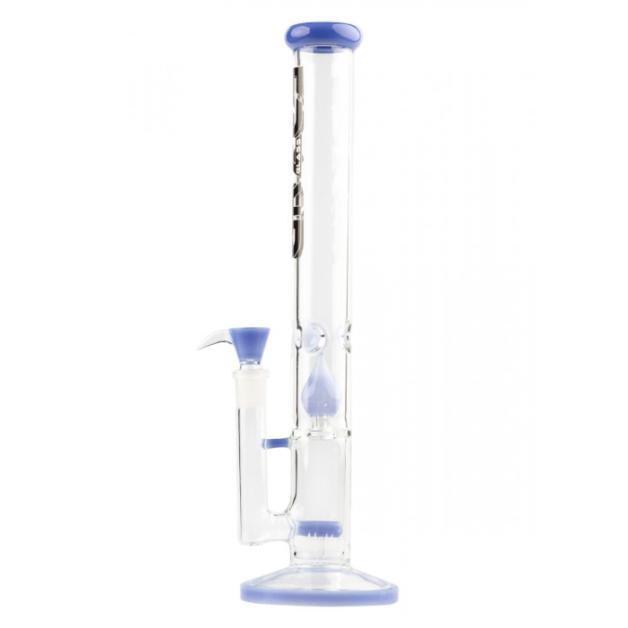 Бонг скляний Grace Glass Limited Edition Straight Blue H:43cm - 0:50mm - S G:18.8mm оптом - 88313