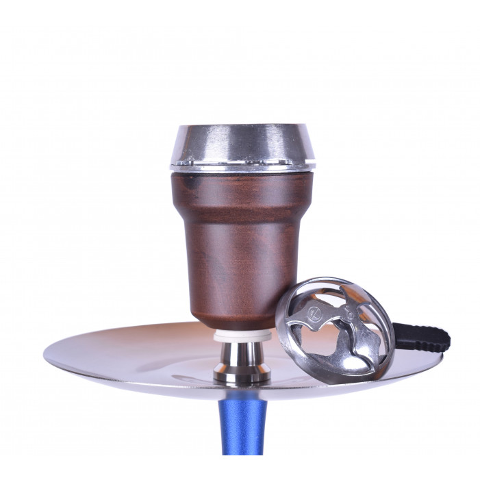 Кальян Kaya INOX Tradi Castor Blue 2S - Комплект оптом - 410303