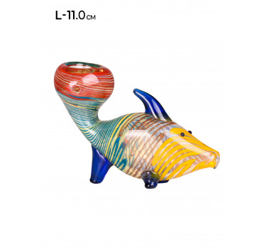 Трубка стеклянная MISTIQ Fish L:11 см оптом - 89519