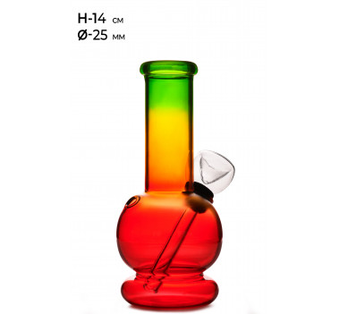 Бонг скляний MISTIQ - H: 14cm Ø: 25mm оптом - 89545