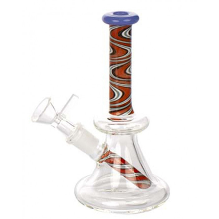 Бонг скляний Amsterdam Limited Edition Mixed Bubbler H:16 SG:14,5 d:25mm оптом - 88115