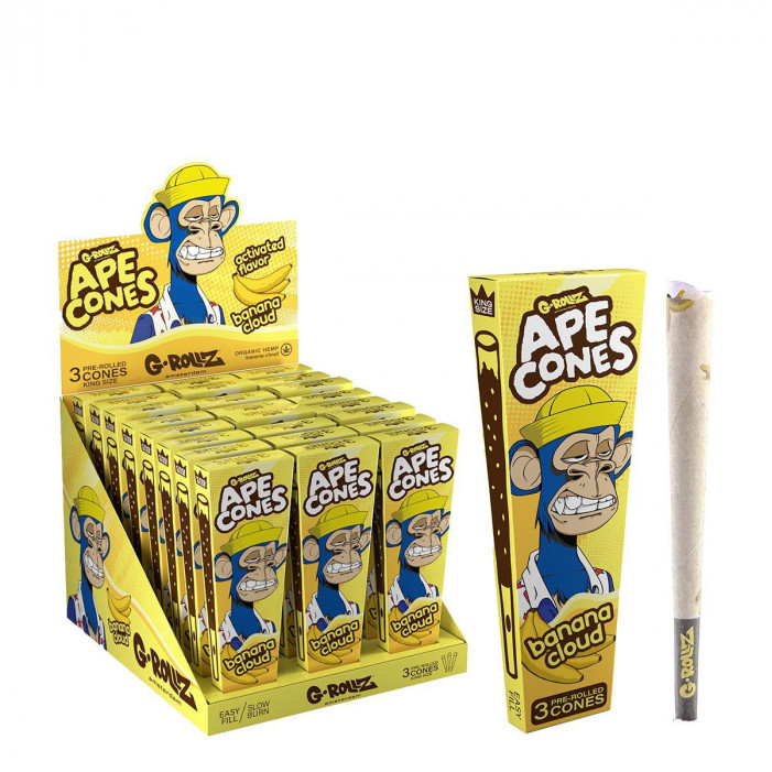 Блант  G-ROLLZ  Ape Cones "Banana Cloud" - 3 Pop Cones оптом - 88502