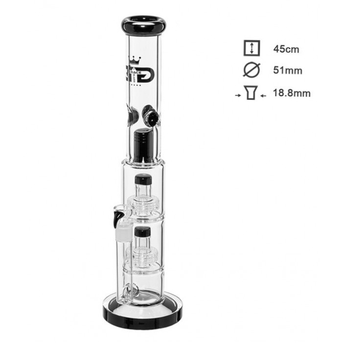 Бонг скляний Grace Glass Multi Percolator H: 45cm оптом - 88186