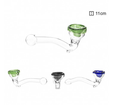 Трубка скляна Amsterdam, L11cm оптом - 89269