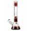 Бонг скляний Grace Glass | Striped Series Red H:32cm - D:50mm - SG:29mm оптом - 88354