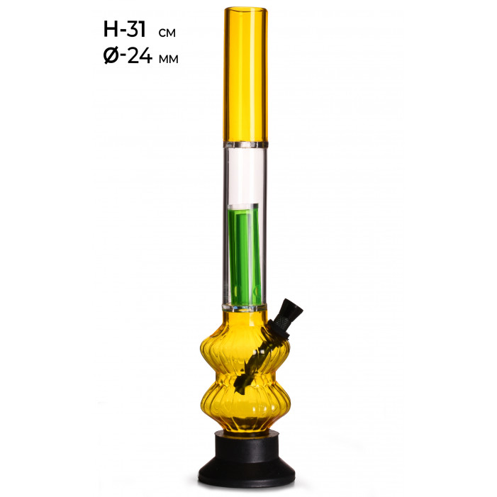 Бонг акріловий MISTIQ H:31cm Ø:24mm оптом - 89546 Бонг акріловий MISTIQ H:31cm Ø:24mm оптом - 89546