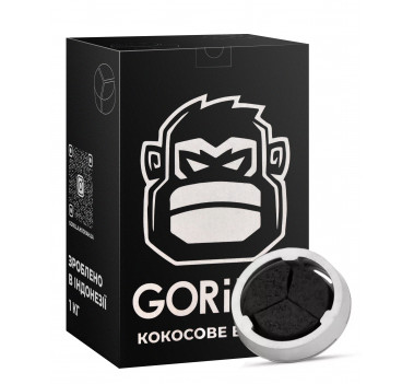 Вугілля кокосове для кальяна Gorilla Kalaud 1кг оптом - 26098
