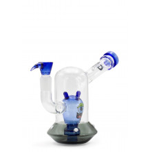 Бонг скляний Grace Glass Spaceship Alien Bong Blue H:18cm SG:18.8mm  d:70/25mm
