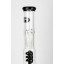 Бонг стеклянный Grace Glass Cane перкалятор: 1 спираль + Ice, 44cm оптом - 88106