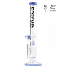 Бонг скляний Grace Glass Limited Edition Straight Blue H:43cm - 0:50mm - S G:18.8mm