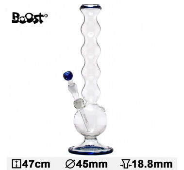 Бонг стеклянный Boost Bubble -H:47cm- ?:45mm -SG:18.8mm оптом - 88307