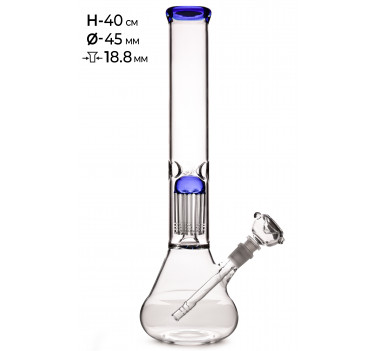 Бонг скляний MISTIQ - H: 40cm Ø: 45mm S: 18.8mm оптом - 89533