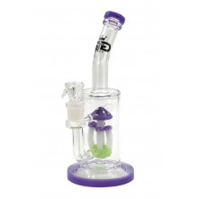 Бонг скляний Grace Glass Purple Mushroom Percolator H:36cm SG:18.8mm  d:65mm