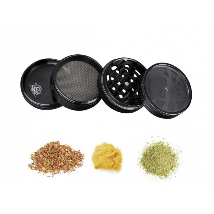 Гріндер алюмінієвий Champ CH HIGH ALU GRINDER LEAF DOLLAR 63MM  оптом - 89472