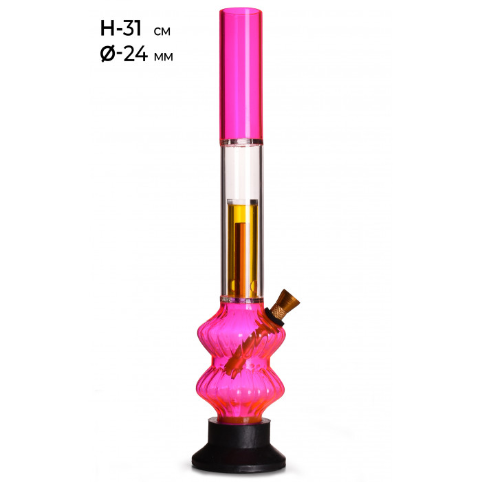 Бонг акріловий MISTIQ H:31cm Ø:24mm оптом - 89546 Бонг акріловий MISTIQ H:31cm Ø:24mm оптом - 89546