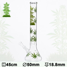 Бонг скляний Leaf Jhari Beaker H:45cm - Ø:50mm - SG:18.8mm