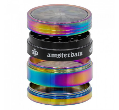 Гриндер металлический GG Amsterdam Rainbow 4part d:63mm оптом - 89227
