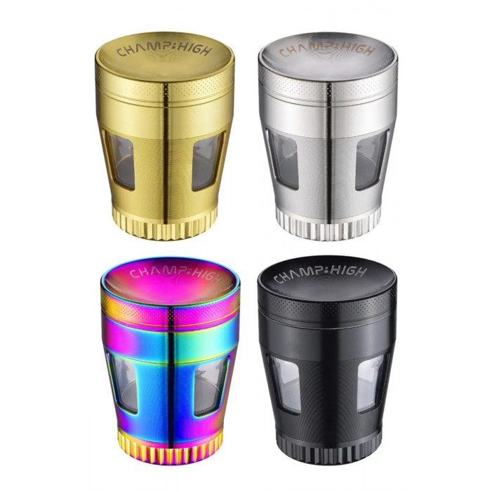 Гріндер металевий Champ CH. HIGH WINDOW CURVED GRINDER 50MM  оптом - 89461