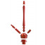 Кальян Kaya ELOX 30CМ Clear Alum Plug Red 2S оптом - 21437