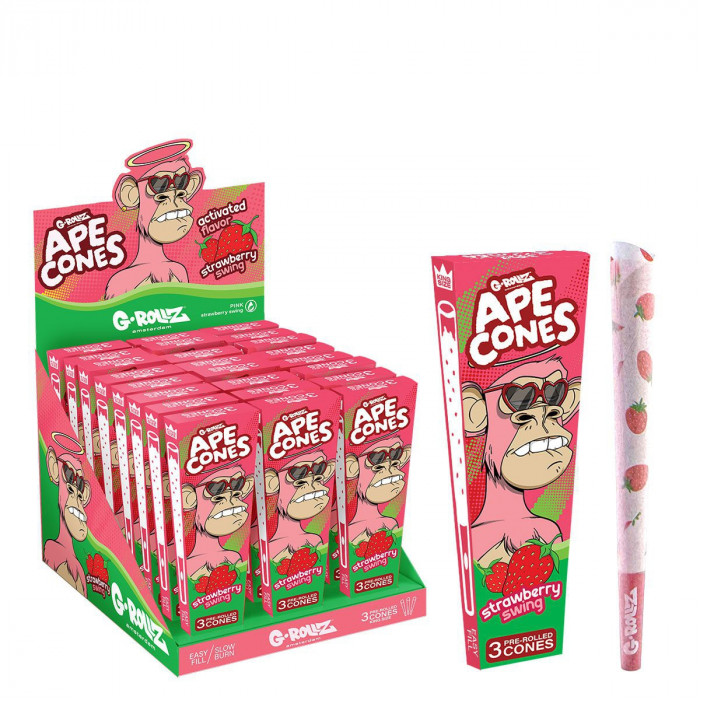 Блант  G-ROLLZ  Ape Cones "Strawberry Swing" - 3 Pop Cones оптом - 88501
