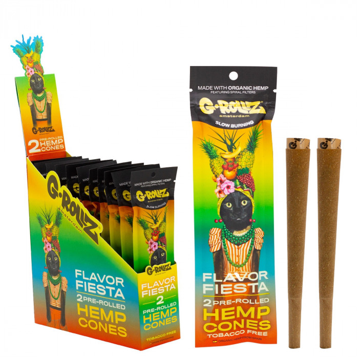 Конус G-ROLLZ - 2x Multifruit Flavored Pre-Rolled Hemp Cones оптом - 89424