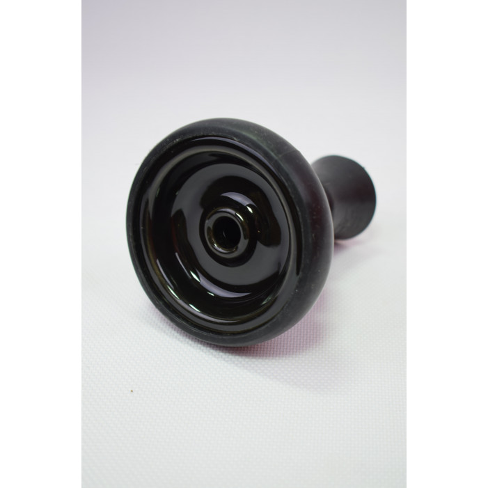 Чаша силиконовая + керамика Kaya Silscone Tobacco Bowl Funnel inste Black (Черный) оптом - 10021428