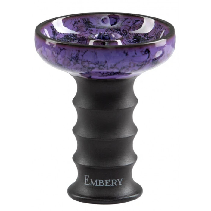 Чаша для кальяна Embery JS-Funnel Bowl glased 23 purple-black оптом - 74012